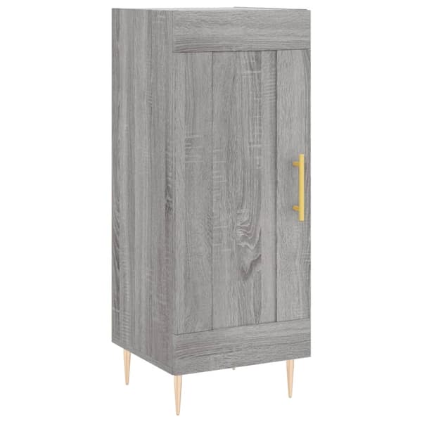 vidaXL Highboard grå sonoma 34,5x34x180 cm konstruert tre