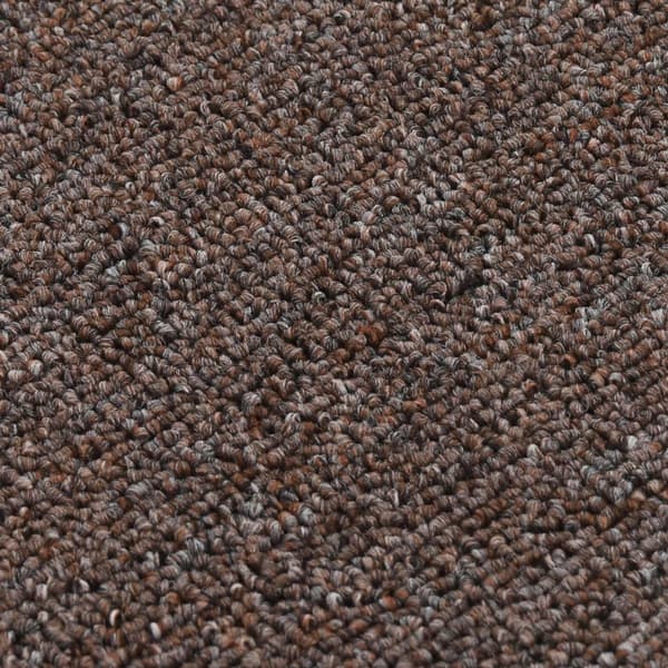 vidaXL Sklisikre trappematter 15 stk 75x20 cm brun rektangulær