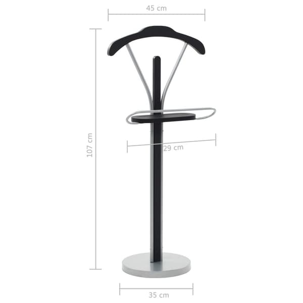 vidaXL Dresstativ 45x35x107 cm svart og grå