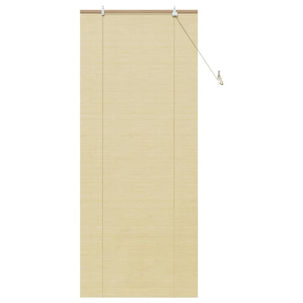 vidaXL Rullgardin med gardiner Natur 90 x 220 cm Bambu