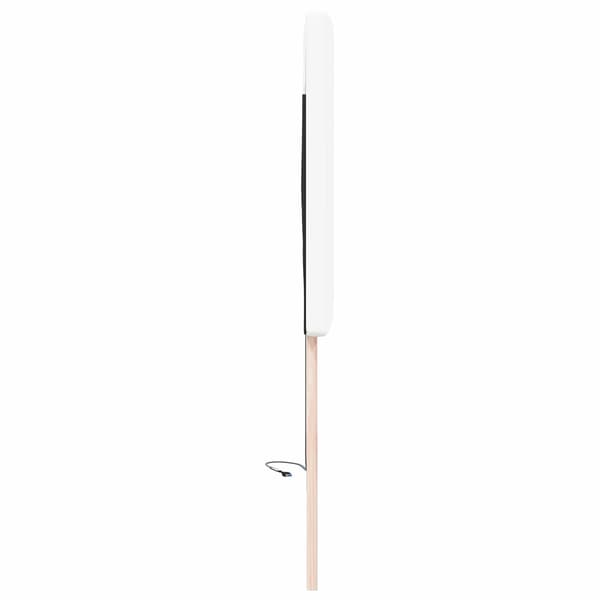 vidaXL LED huvuddyna Vit 100 cm Konstläder