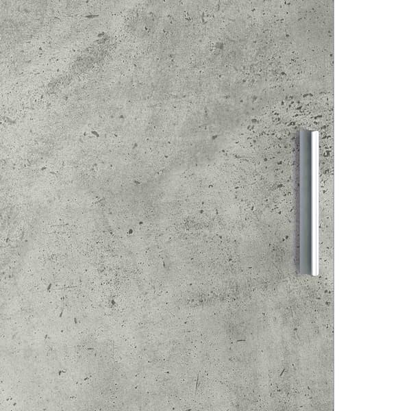 vidaXL Skrivebord 2 pcs Betonggrå