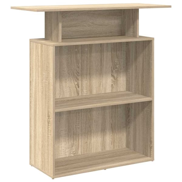 vidaXL Resepsjonsdisk Sonoma eik 100x40x104 cm konstruert tre