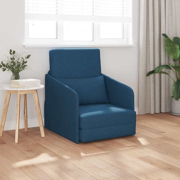vidaXL Soffsäng Blå 65 x 80 x 83 cm tyg
