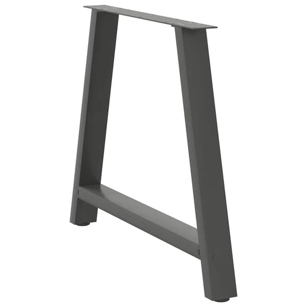 vidaXL Soffbordsben A-formade 2 st antracit 90x(72-73) cm stål