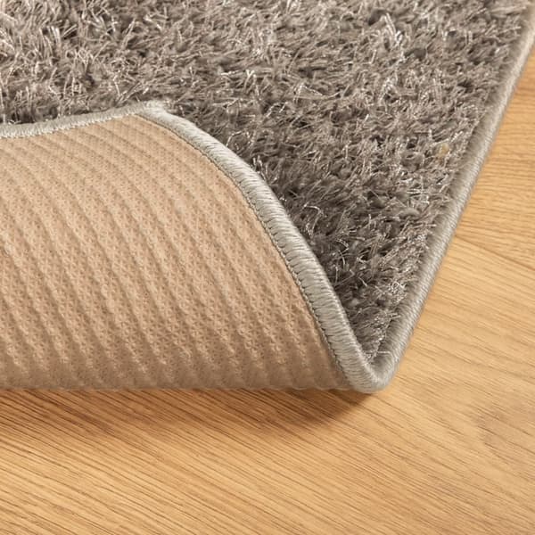 vidaXL Matta ISTAN långluggad glansig grå 80x150 cm