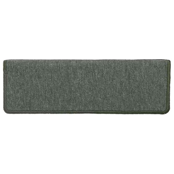 vidaXL Trappmattor 30 st 65x21x4 cm mörkgröna rektangulära kanter