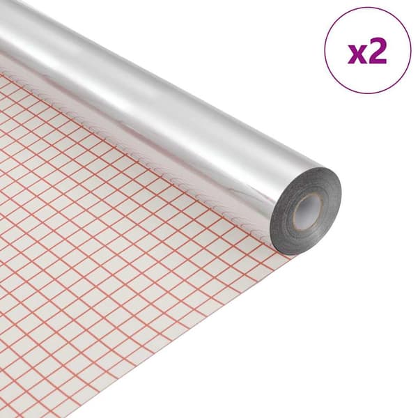 vidaXL Spegelfilm 2 st silver PET