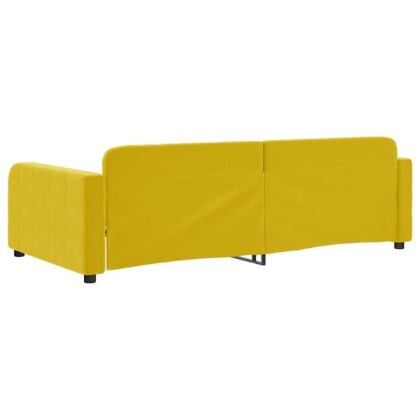vidaXL Dagbädd gul 90x200 cm sammet