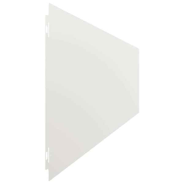 vidaXL Gjerdekant 30 stk. 20 x 103 cm Stål Hvit