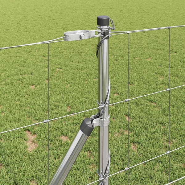 vidaXL Stängselstolpe Galvaniserad 25 x 1 m Stål