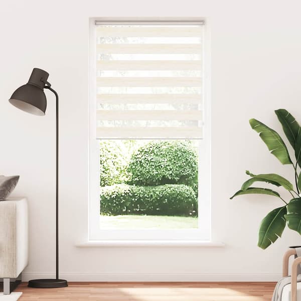 vidaXL Rullgardin zebra 95x200 cm tyg bredd 90,9 cm polyester