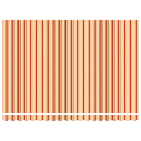 vidaXL Markis Gul och Orange 450 x 350 x 165 cm Polyester