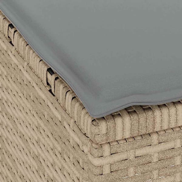 vidaXL Trädgårdsmöbelset Beige konstrotting