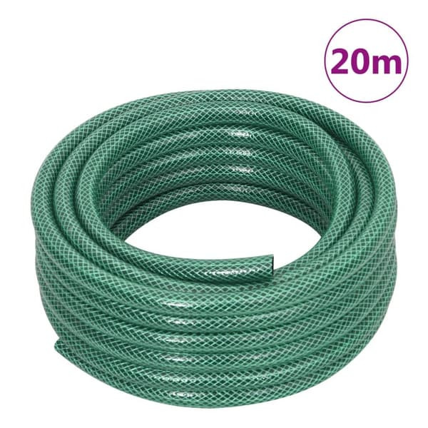 vidaXL Trädgårdsslang grön 0,5" 20 m PVC