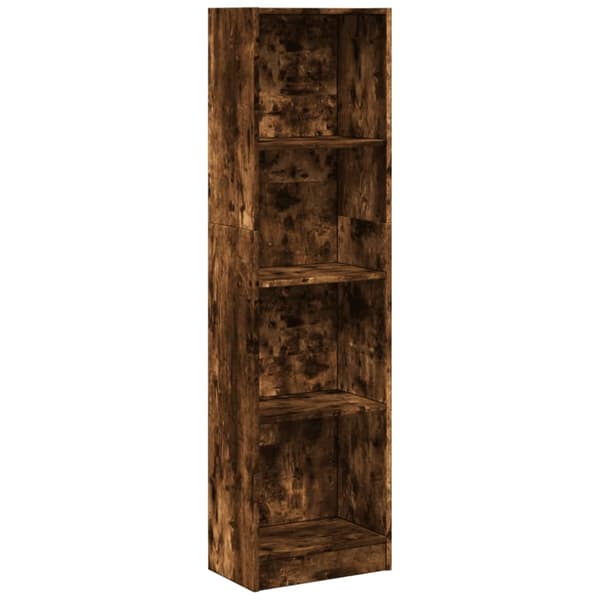 vidaXL Bokhylle røkt eik 40x24x176 cm konstruert tre