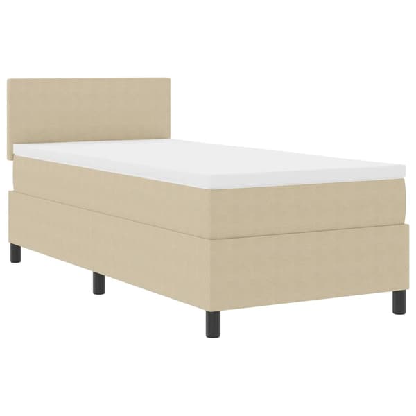 vidaXL Bäddfjäder Ljusgrå och vit. 80 x 200 cm Kordread tyg