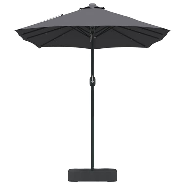 vidaXL Trädgårdsparasol Antracit 385 x 209 x 244 cm Polyester