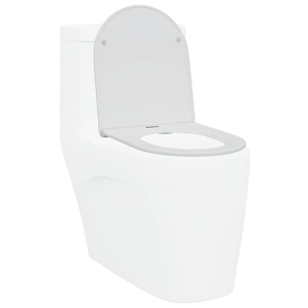 vidaXL Toalettsete Hvit 47 x 36 x 3,4 cm Duroplast