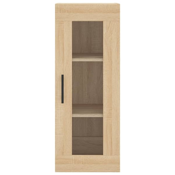 vidaXL Highboard sonoma eik 34,5x34x180 cm konstruert tre
