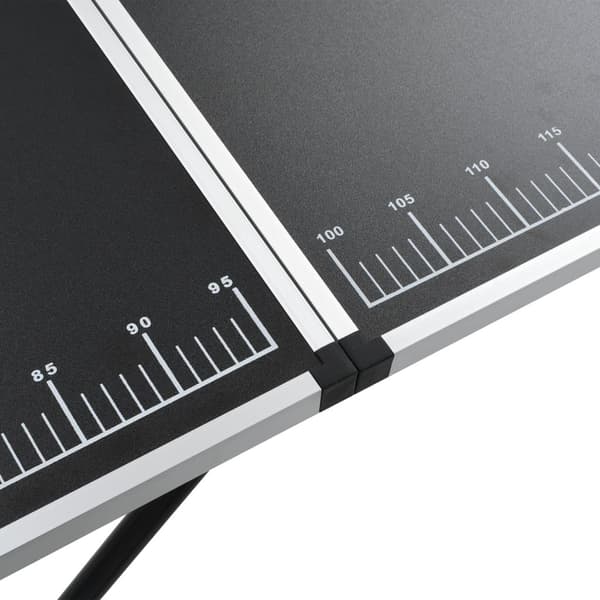 vidaXL Foldbart tapetbord MDF og aluminium 300x60x78 cm