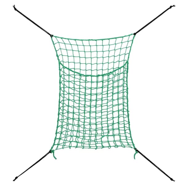 vidaXL Høynett 2 stk rektangulær grønn 90x60 cm PP