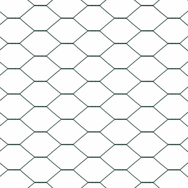 vidaXL Hexagonstängsel Grön 0,5 x 10 m PVC