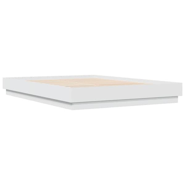 vidaXL Sengeramme hvit 160x200 cm konstruert tre