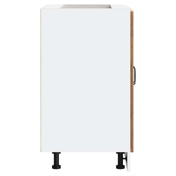 vidaXL Diskbänk underskåp åldrat trä 60x46x81,5 cm konstruerat trä