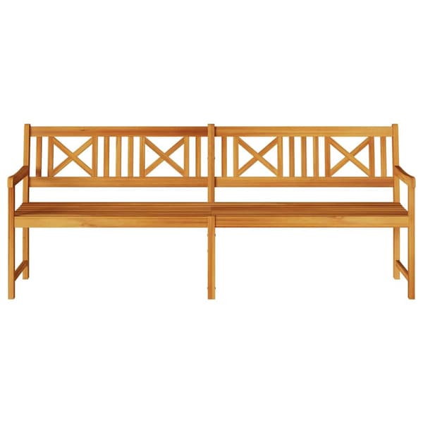 vidaXL Hagebenk Brun 220 x 56 x 90 cm Solid akasietre