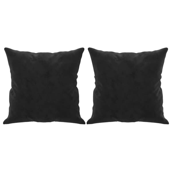 vidaXL 2-sitssoffa med prydnadskuddar svart 120 cm sammet