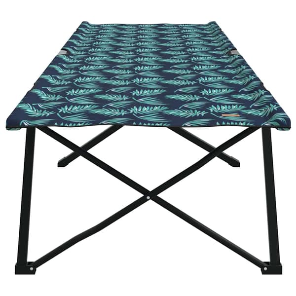 vidaXL Fällbar Camping Säng Löv 2 pcs Skog 206 x 76 x 74 cm