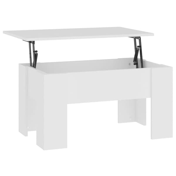vidaXL Soffbord vit 79x49x41 cm konstruerat trä