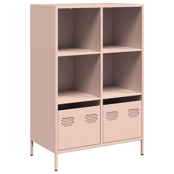 vidaXL Highboard rosa 68x39x103,5 cm stål
