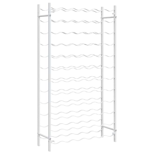 vidaXL Vinstativ for 72 flasker metall hvit