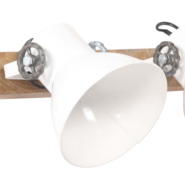 vidaXL Industriell vegglampe hvit 65x25 cm E27