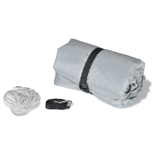 vidaXL Båtöverdrag 2 st grå längd 610-671 cm bredd 254 cm