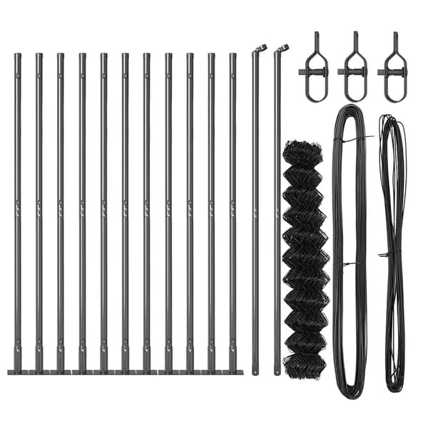 vidaXL Gjerdepåle Grå 25 x 1,2 m (60 x 60 mm mesh) Stål og PVC