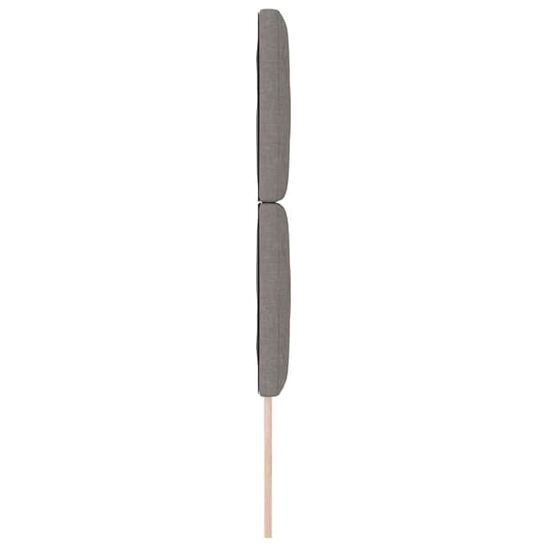 vidaXL Huvudgavel Taupe 80 cm tyg