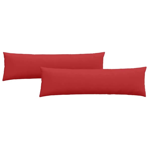 vidaXL Soffkuddar 2 st Röd 145 x 40 cm tyg