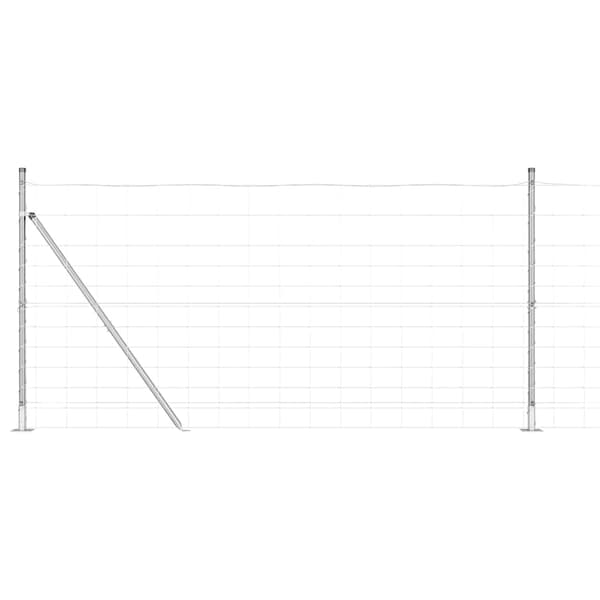 vidaXL Stängselstolpe Galvaniserad 25 x 1,2 m Stål