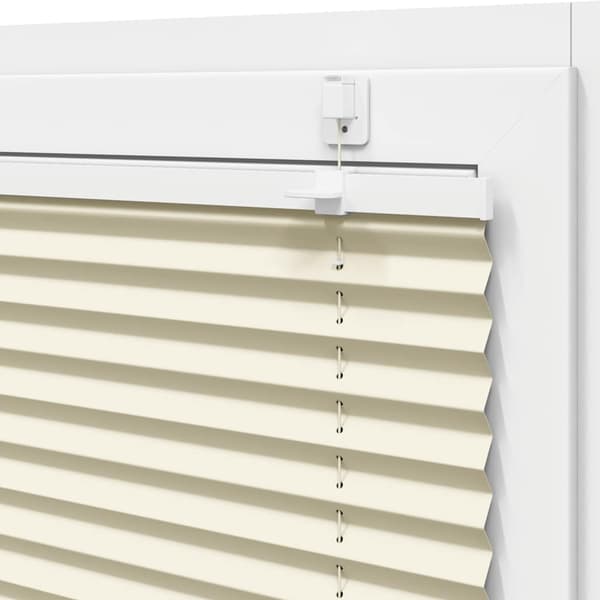 vidaXL plisségardin krem 50x150 cm Stoff Bredde 49,4 cm Polyester