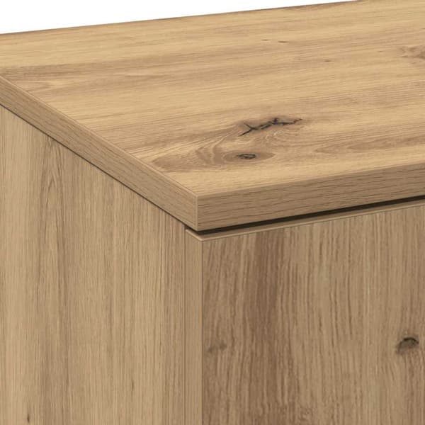 vidaXL Highboard artisan eik 80 x 35 x 180 cm Konstruert tre
