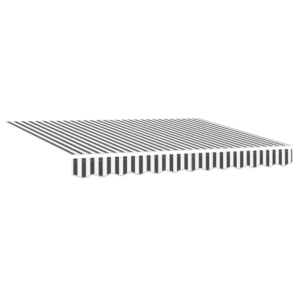 vidaXL Utfällbar markis Antracit 350 x 200 cm tyg