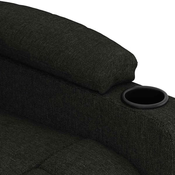 vidaXL Massagefåtölj svart tyg