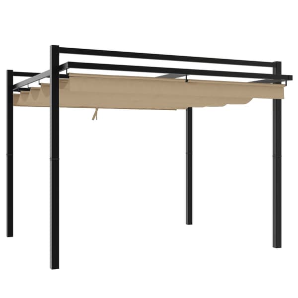 vidaXL Markise Hvit 3,5 x 2,5 m Metall