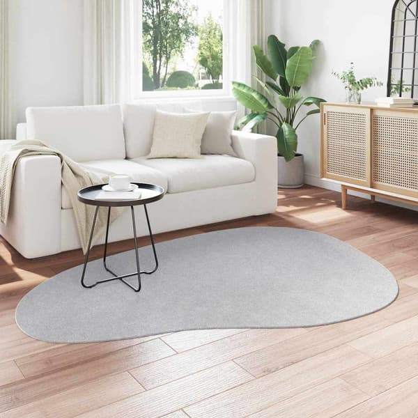 vidaXL Områdesmattor HUARTE Grå 140 x 200 cm Polyester