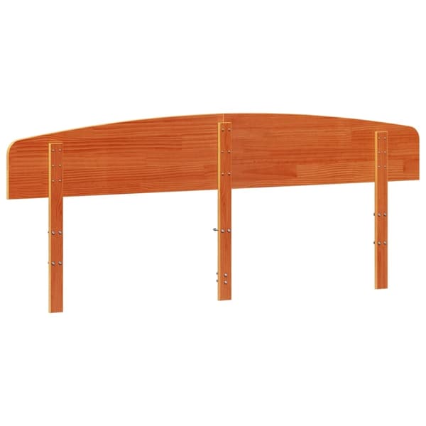 vidaXL Hodegavl voksbrun 200 cm heltre furu