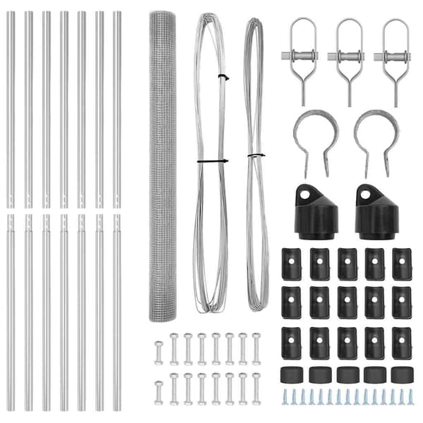 vidaXL Stängselstolpe Silver