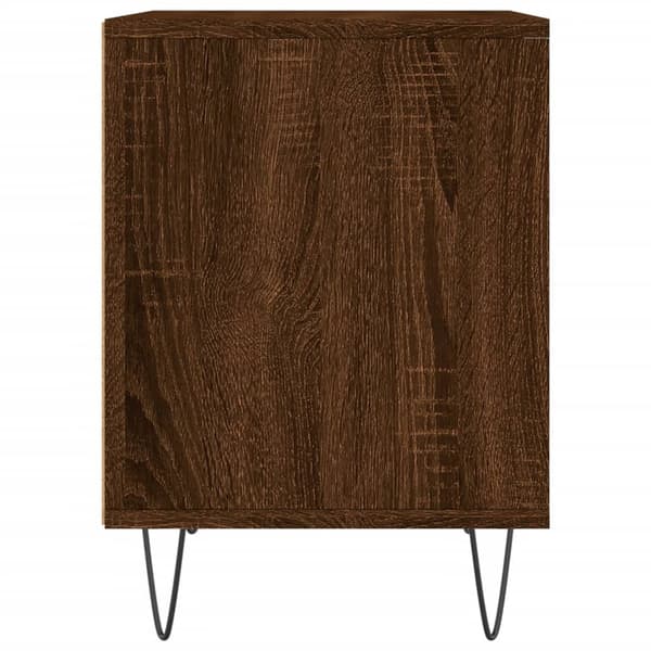 vidaXL Nattbord brun eik 40x35x50 cm konstruert tre